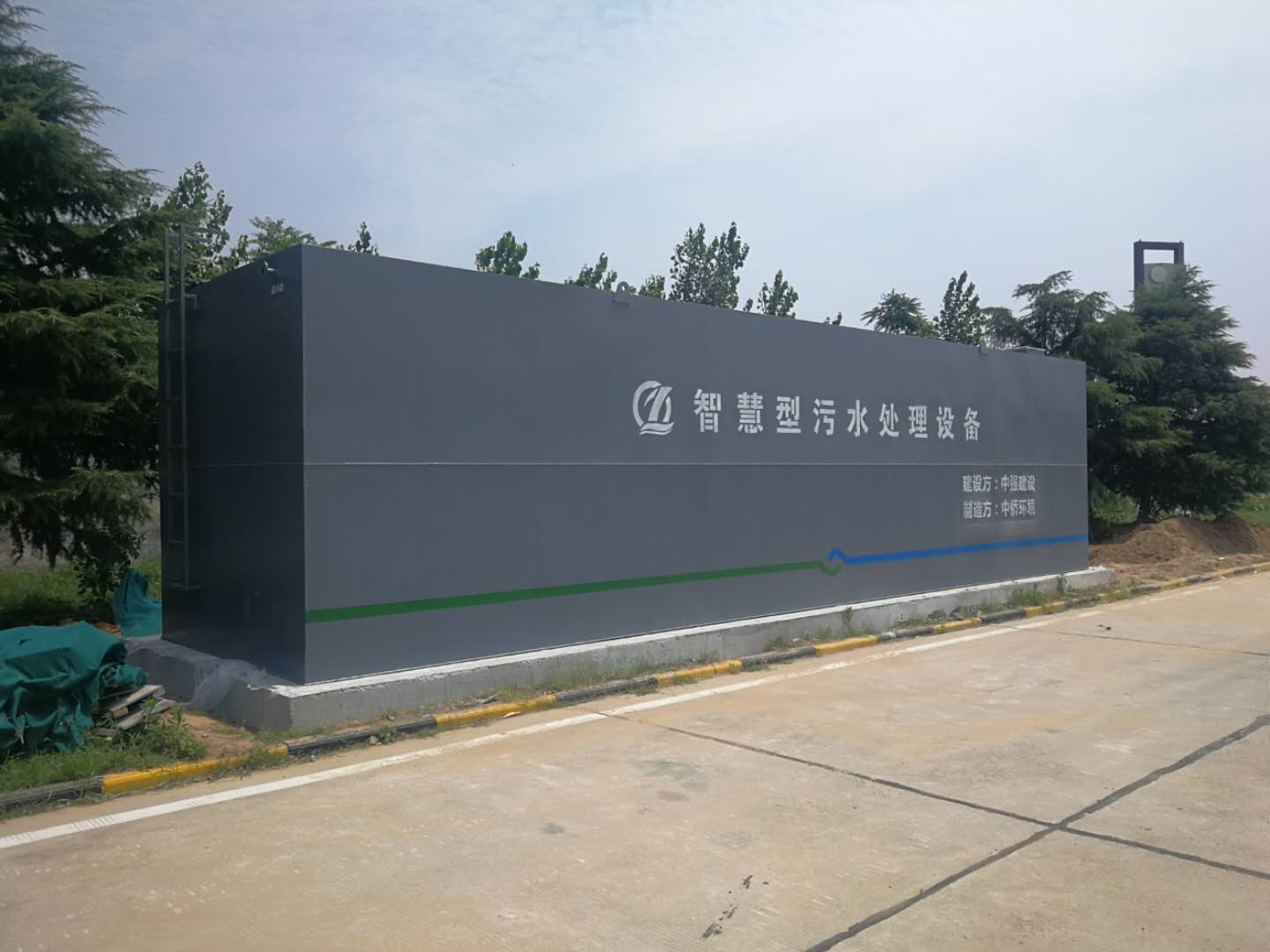河南高速服务区污水处理设备安装中(图5)